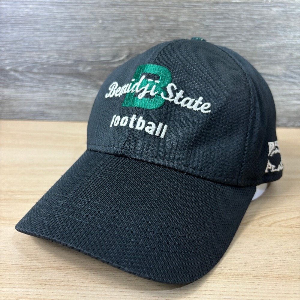 Bemidji‎ State Beavers Hat Cap Strap Back Black Green Football Adjustable USA
